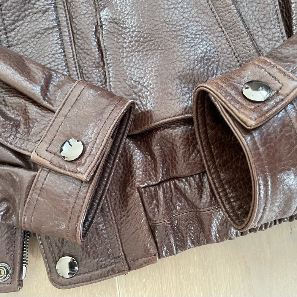 The Becky Jacket Brown Leather - Picture 10 of 16